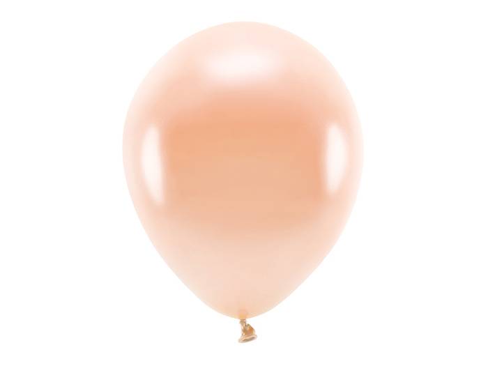 Metallic fersken balloner 10x - 30 cm.