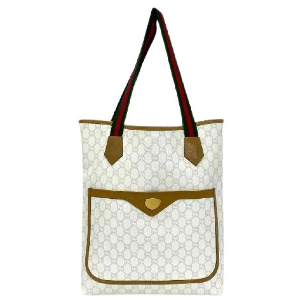 Gucci Vintage - Pre-owned Leather PVC Tote Bag Vintage - Dam - ONE Size - Läder