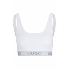 HUGO sporty-bh/top med logo i hvid til kvinder