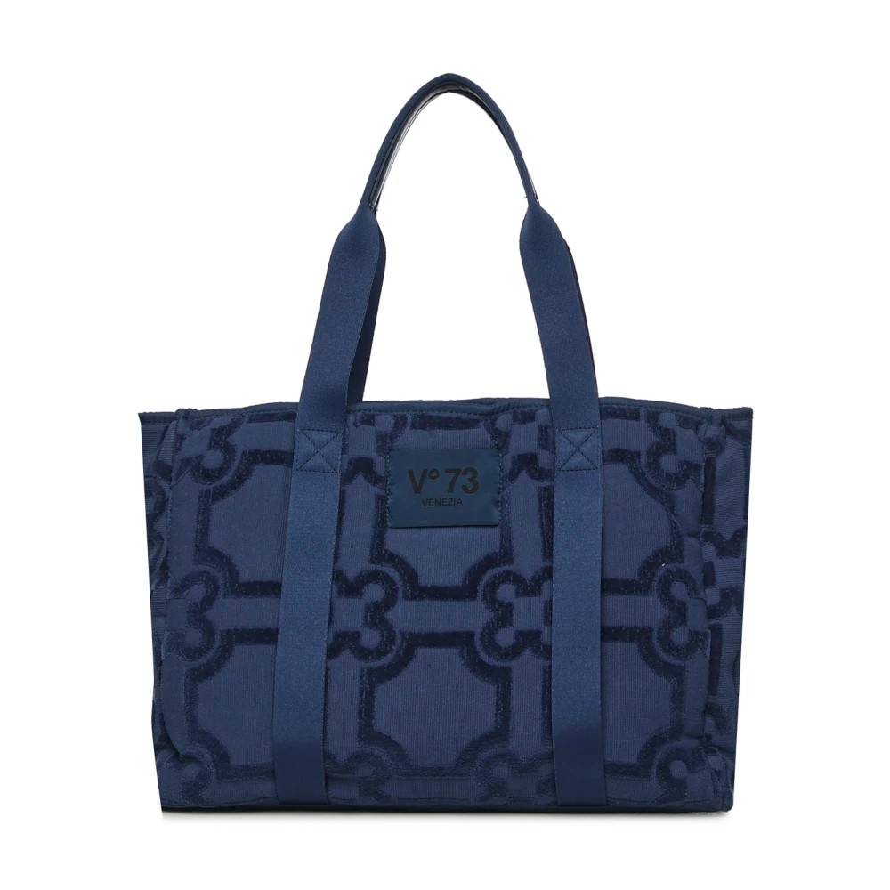 V73 Amy Tote Bag - Tasker - Dame - Blå - ONE SIZE - Uld