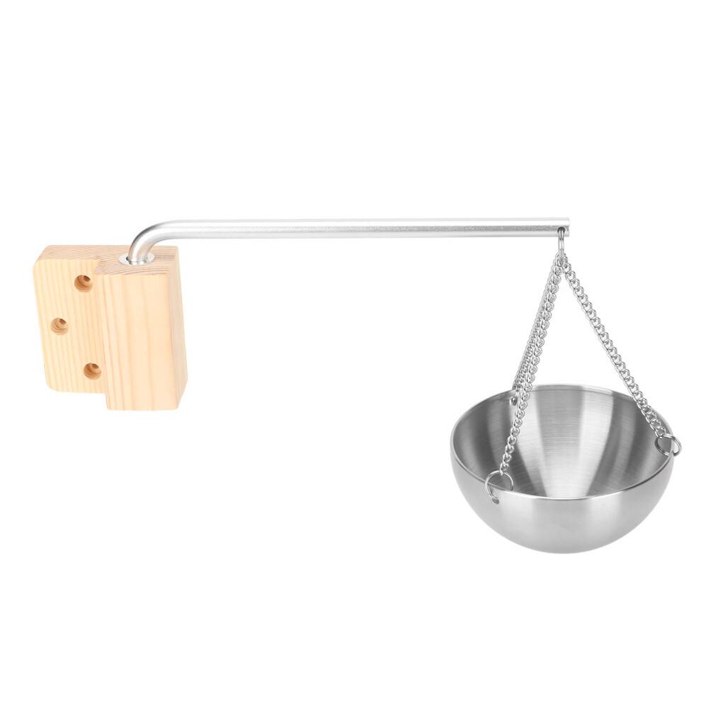 Aromaterapi Sauna Oliekop Dufte Rustfrit Stål Æterisk Olieskål Hængende Kæde Vægmonteret Kreativt Design Glat Overflade Sauna Adgang