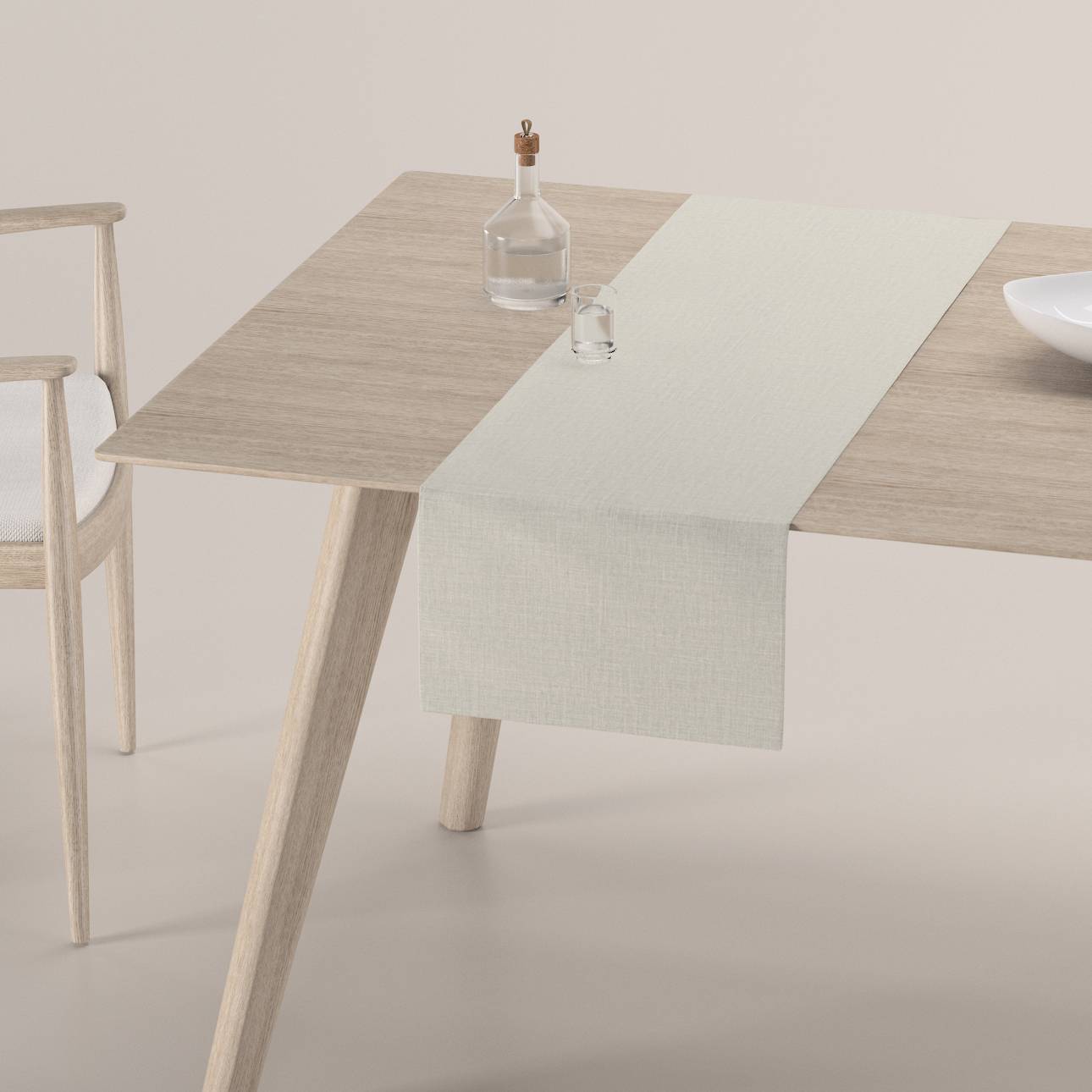 Bordløber - Dinner for 2, Grå, 40 x 130 cm, Lino Terra