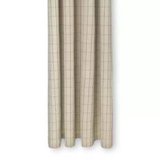 Chambray Badeforhæng, Grid/Sand 100% øko.