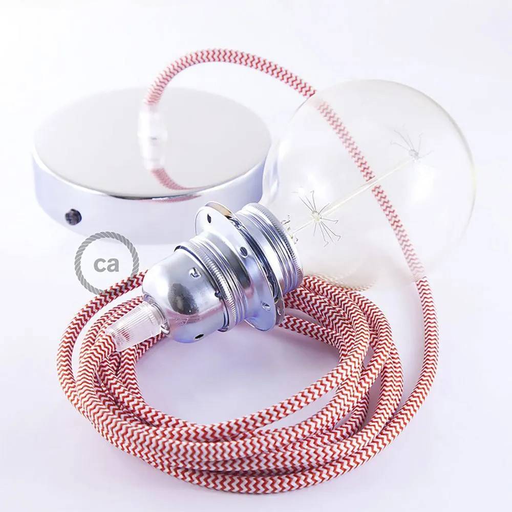 Creative Cables Rz09 Zigzag Diy 1 M Hængende Lampe Pendel Til Lampeskærm