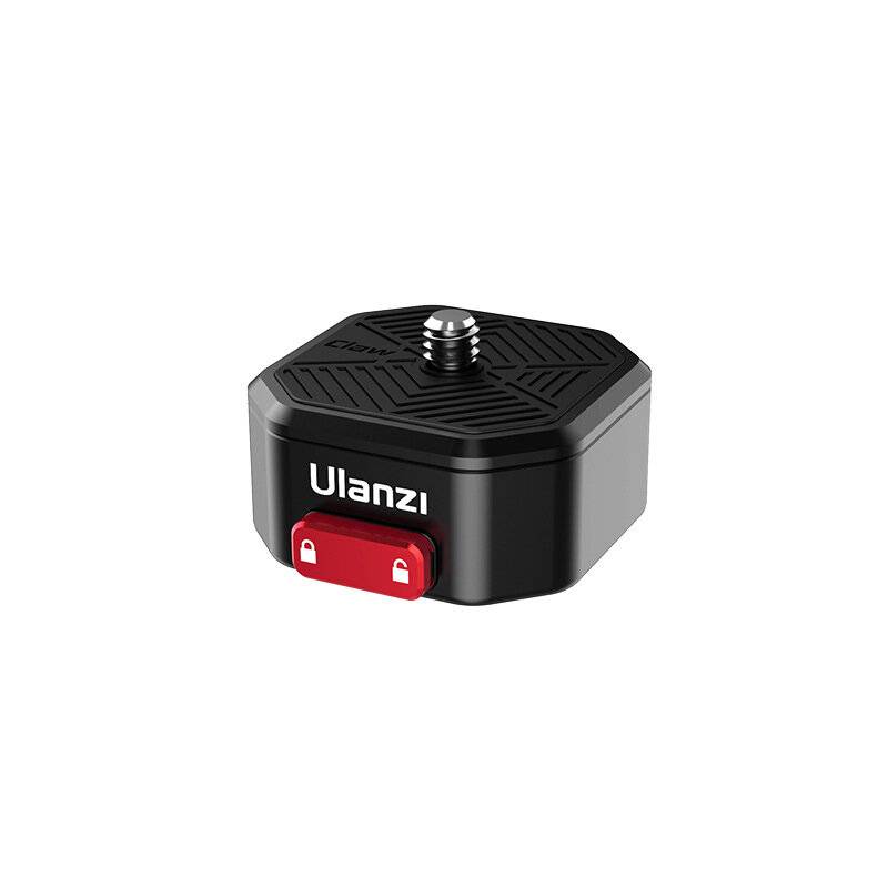 Ulanzi Claw Snabbkopplingsplatta Mini QR-platta med 1/4 tumsskruv, 50 kg lastkapacitet för DSLR-kamera