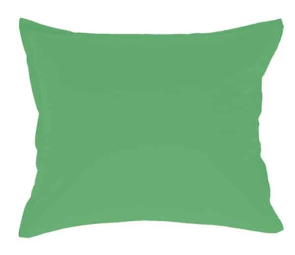 Satin pudebetræk fra ENGHOLM - GRØN 60x63 cm.