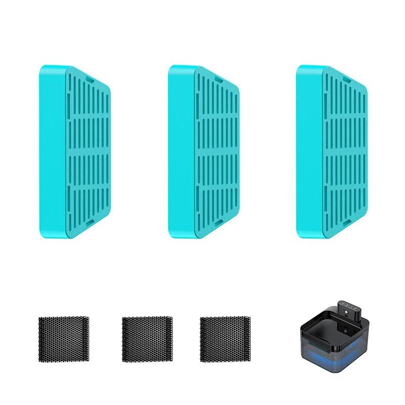 Replacement Water Fountain Filter for 2.2L Wireless Pet Water Dispenser - 3 PCS Set