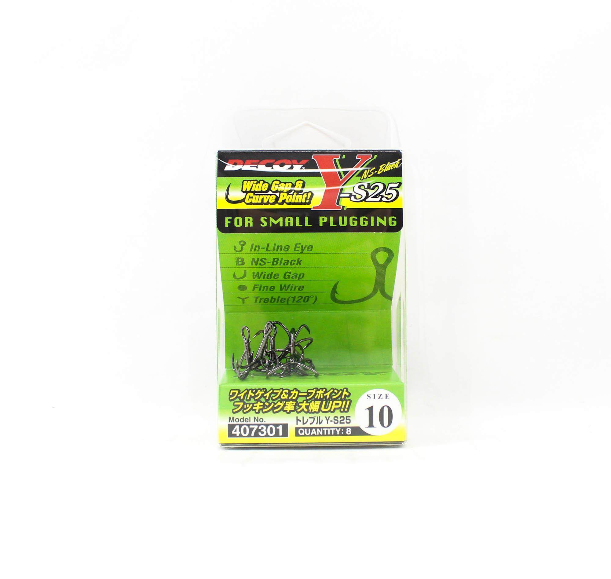 Decoy Y-S25 Treble Hook Light Game Diskantkrokar Storlek 10 (7301)