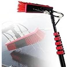 Water Fed Pole Kit Solar Panel Cleaner Brush and Pole Kit,Extendable Cleaner Conservatory Roof Water Fed Telescopic Brush,3-in-1 Aluminum Outdoor Window Cleaner,Cleaning Tool for Window Glass,