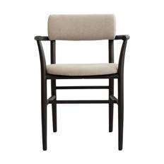 101 Copenhagen - Nama Karmstol Coffee Black/Linen från Sleepo - Svart ((LxDxH): 58 x 54 x 79,5 cm)