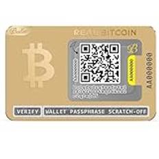 Ballet REAL Bitcoin, Gold Edition - The Easiest Crypto Cold Storage Card, Cryptocurrency hardware wallet with Multicurrency and NFT Support (Single)…