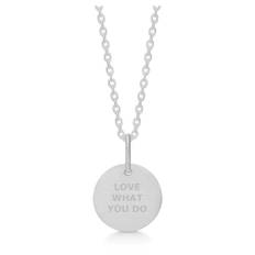 Frk. Lisberg, Accessoarer, Dam, L, Inspirerande Silverhalsband Love What YOU DO