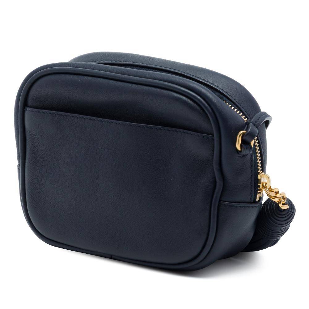 Yves Saint Laurent Vintage Crossbody Bag Stl.  - Blue (L 11cm x W 13cm x D 5cm)