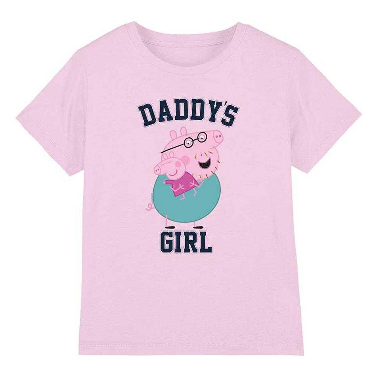 Peppa Pig Flickor Pappas Tjej T-shirt 3-4 Years ljusrosa färg