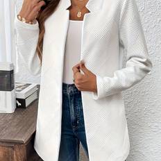 TEMU Women's Elegant Office Jacket - Non-stretch Blazer Coat, Machine Washable Formal & Casual Outerwear For Fall/winter, Professional Chic Outerwear For Women, Winter Clothing, Sophisticated