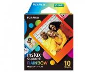 (ComputerSalg) Fujifilm | Instax Square Rainbow (10) Instant Film | 72 x 86 mm | 2.4 x 2.4 Image Area 3.4 x 2.8 Print Size | Quantity 10