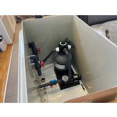 Teknikbox PP till Pool 150x100xH120 I PP - Sandfilter/cirkulationspump upp till 30M3-50m3 / Saltklorinator DUO inkl PH-justering / Endast bypass för värmepump