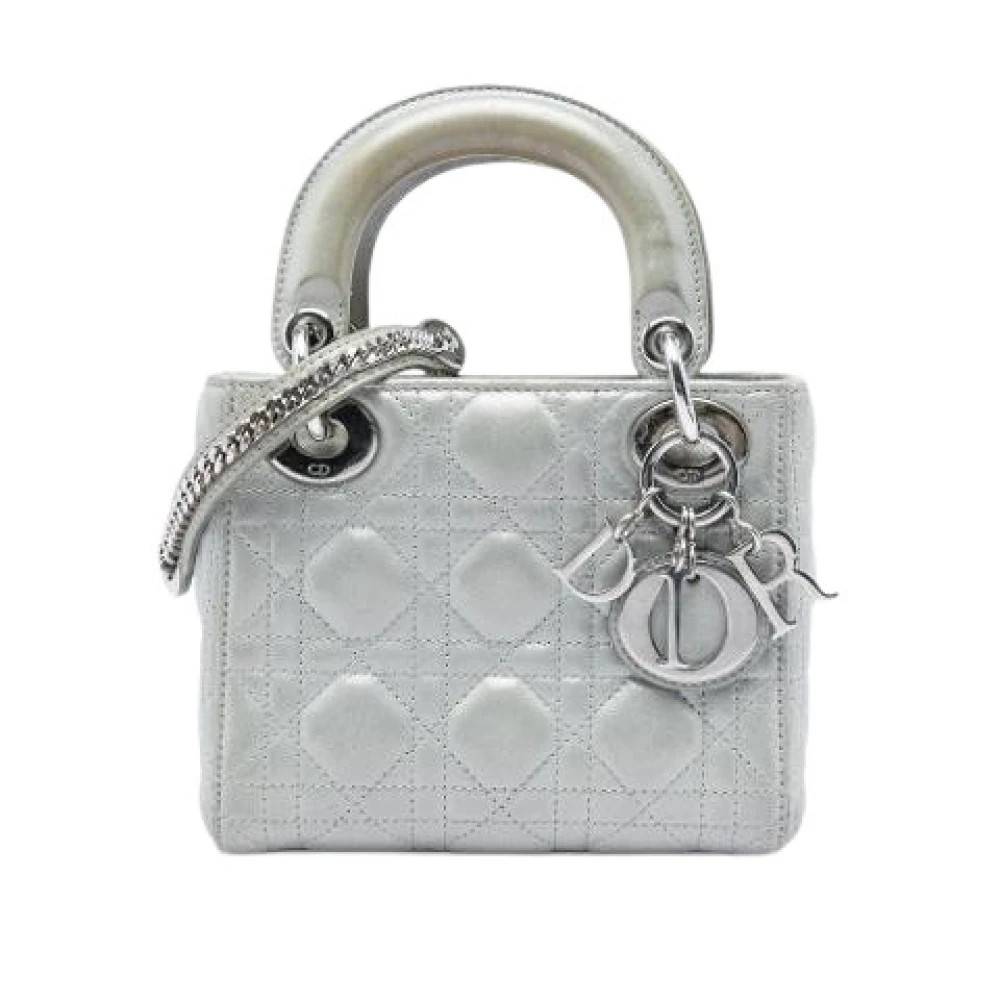 Dior Vintage Pre-owned Laeder dior-tasker - Vintage - Dame - Grå - ONE SIZE -