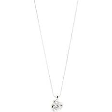 Pilgrim Sunset Crystal Necklace Silverplated one size - Halskæder Med Vedhæng hos Magasin