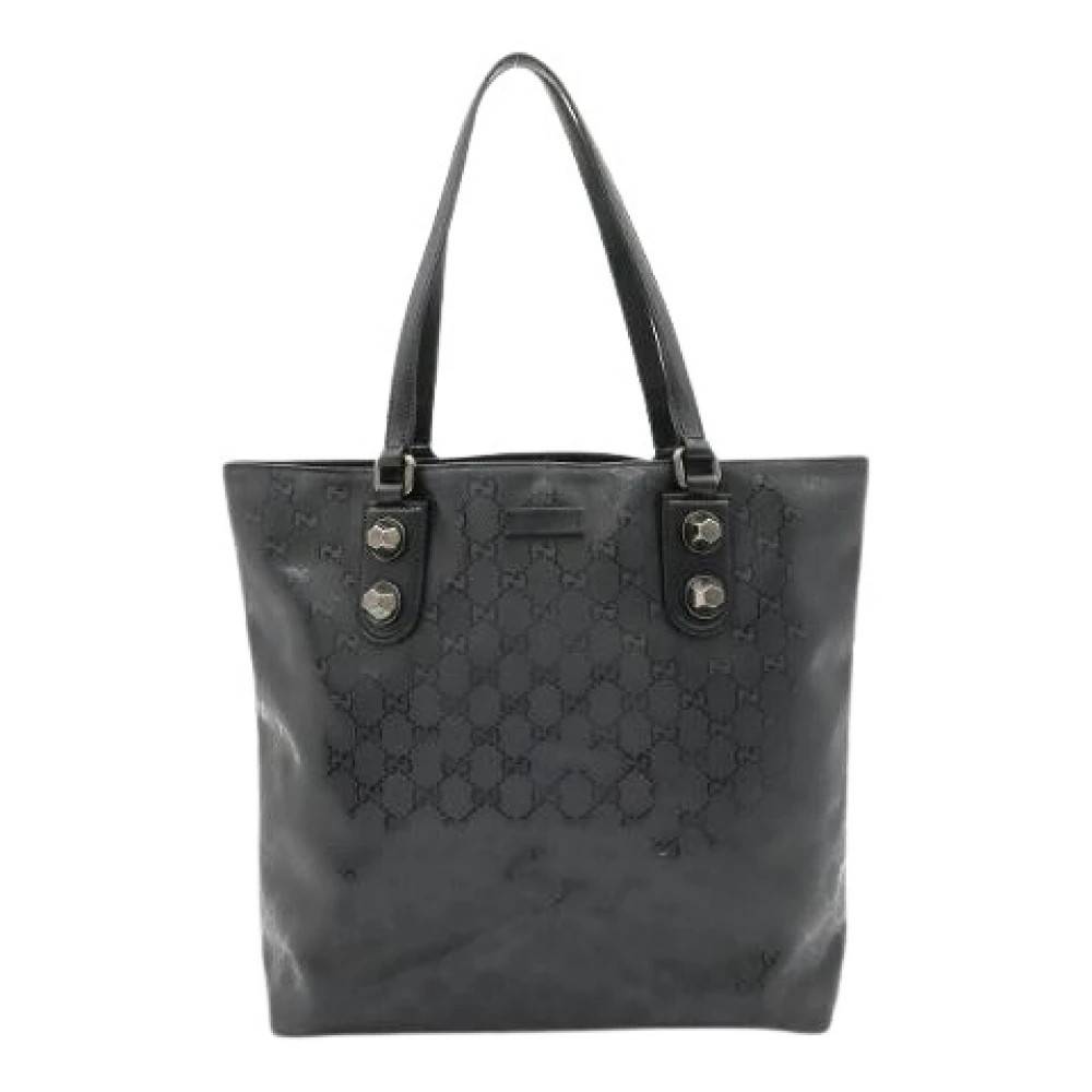 Gucci Vintage Pre-owned GG Imprime Coated Canvas Tote Bag - Vintage - Dame - Sort - ONE SIZE - Uld
