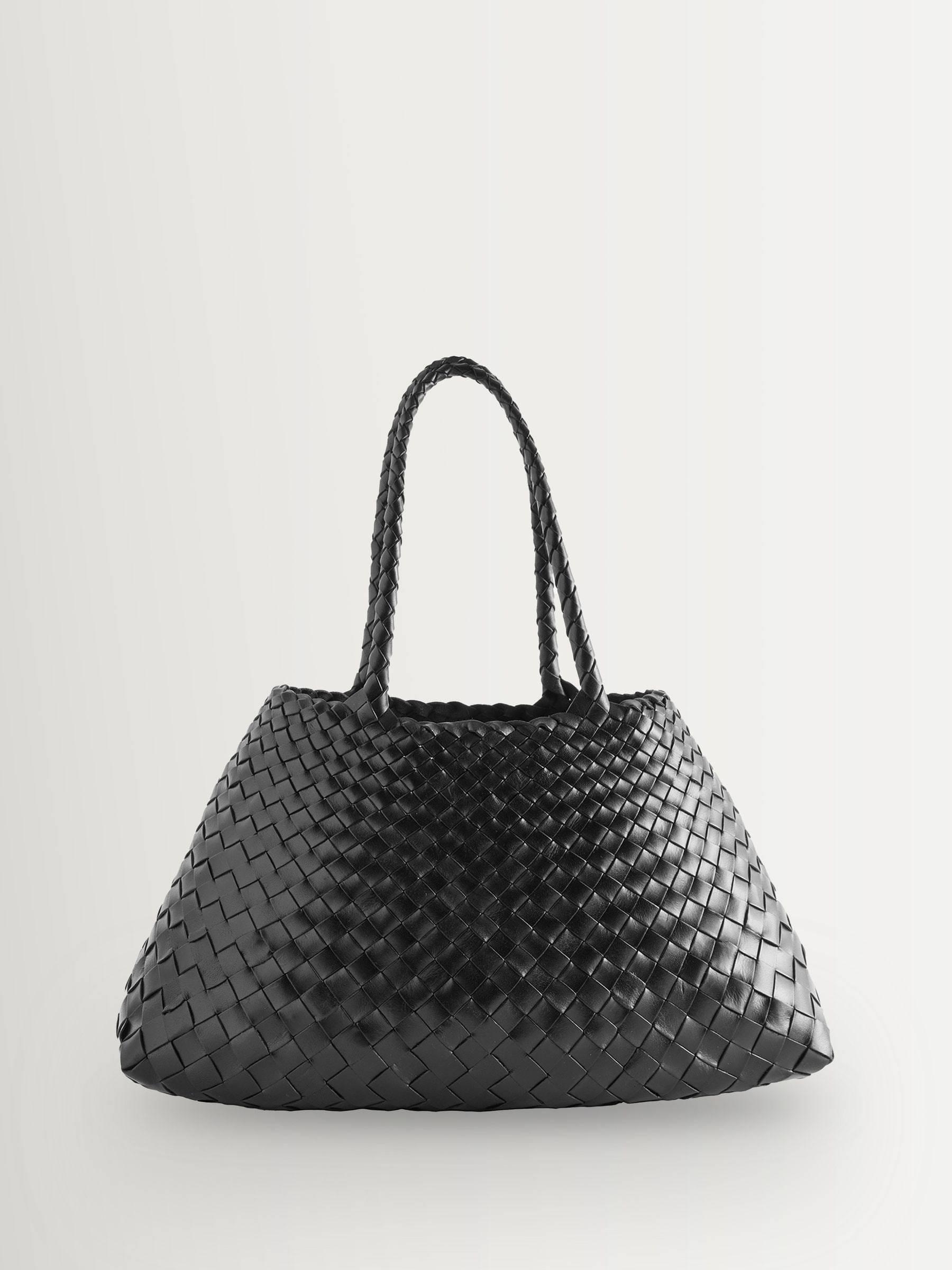 Dragon Diffusion Dragon Diffusion Black Santa Croce Large Woven Bag