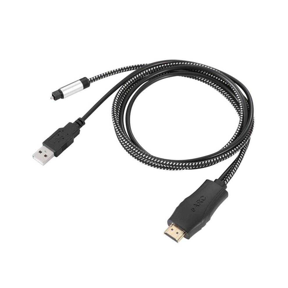 192KHz -Compatible EARC/ARC to Optical Audio Converter Audio Extractor Adapter for Home Theater Dolby/DTS 5.1