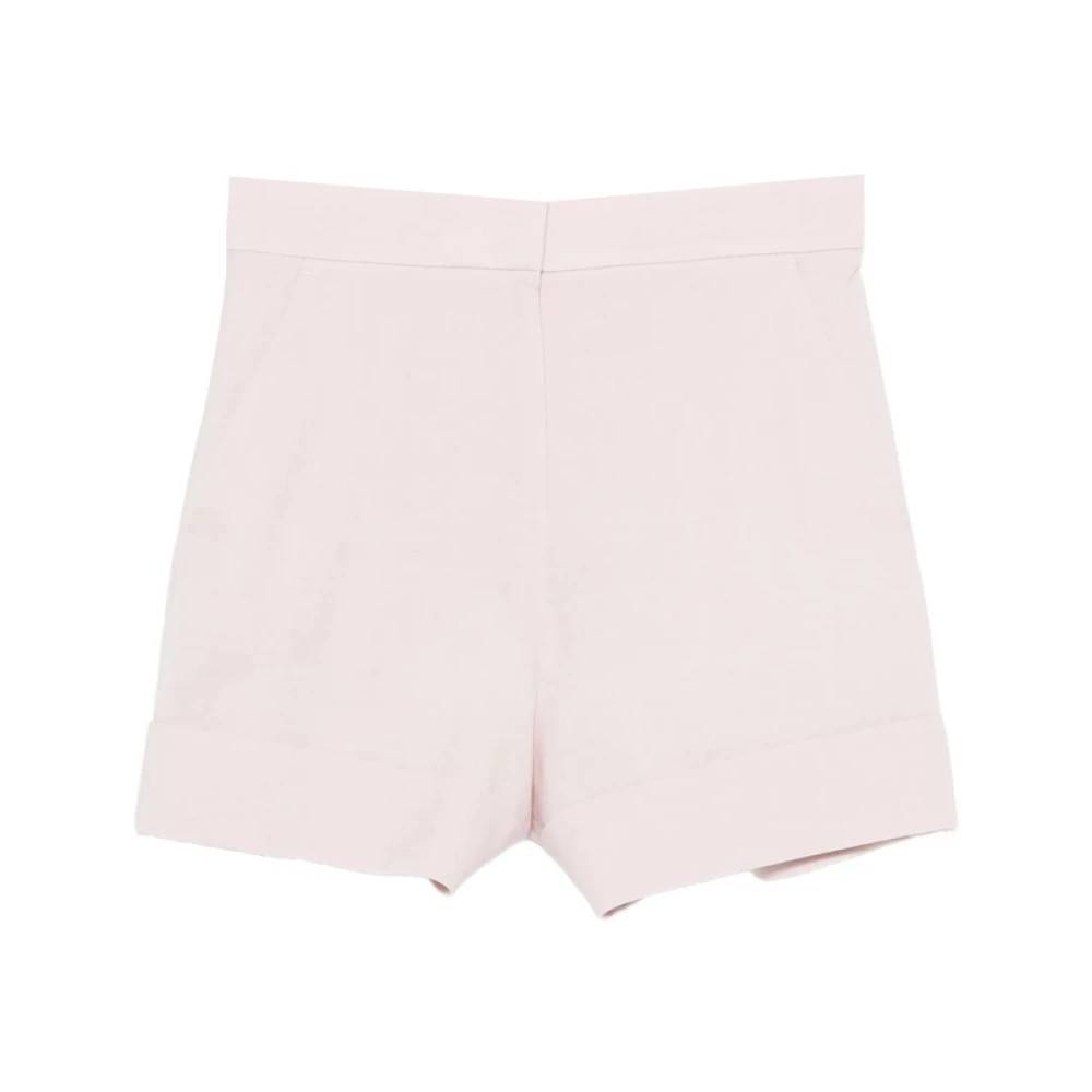 Max Mara - Wool Mohair Silk Canvas Shorts Shorts - Dam - S -