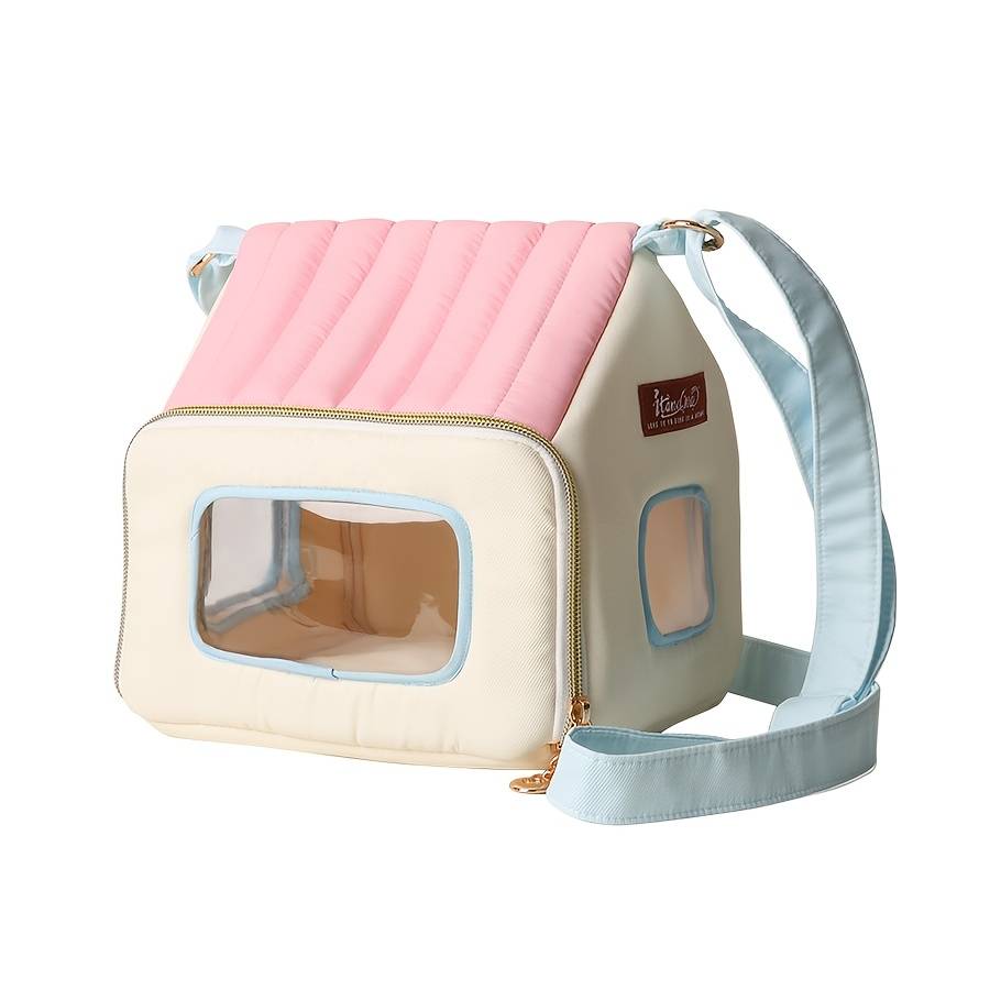 For Hamsters And Guinea Pigs, Portable Travel Pet Case, Breathable Soft-lined Pet Cage, Indoor/outdoor Dual- Case Accessories, Lightweight Travel Gear For Small Pets And Birds, Car Pet Equipment