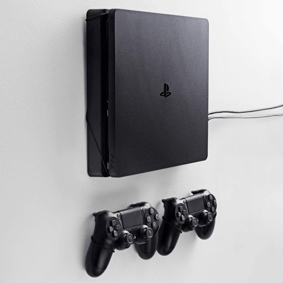 PlayStation 4 Slim (PS4 Slim) Wall Mount - Mount for PS4 Slim / Black