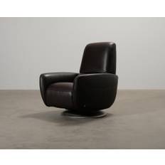 Natuzzi Highpoint fåtölj svart läder
