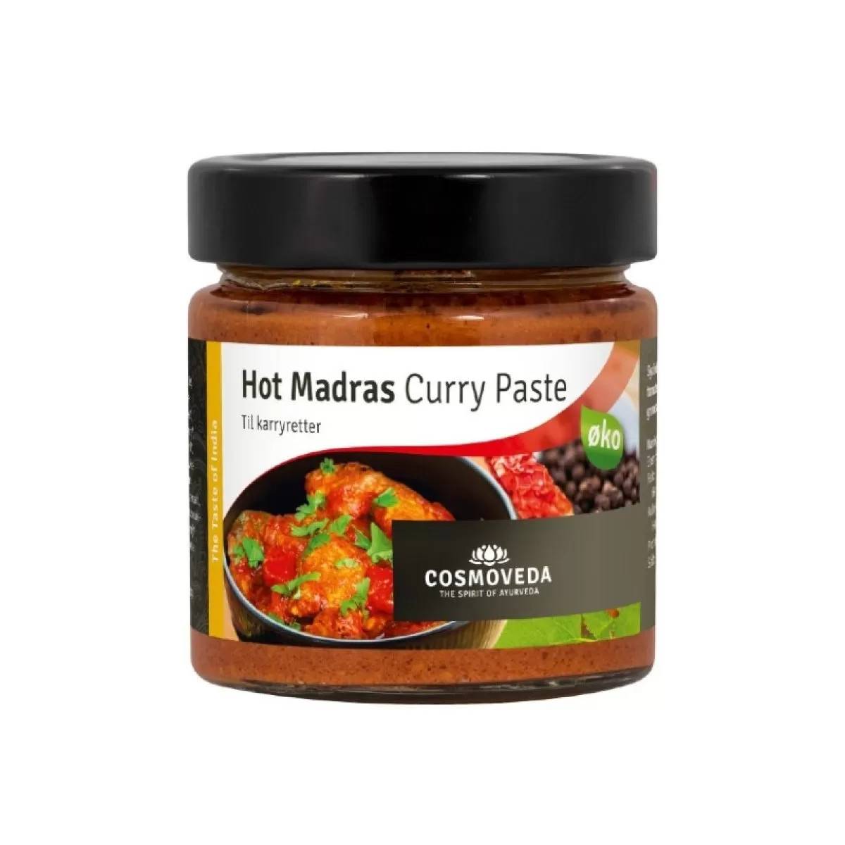 COSMOVEDA HOT MADRAS CURRY PASTE eko