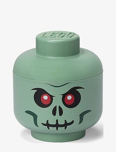 LEGO STORAGE LEGO STORAGE HEAD (SMALL) - GREEN SKELETON - Inredning - GREEN SKELETON / green