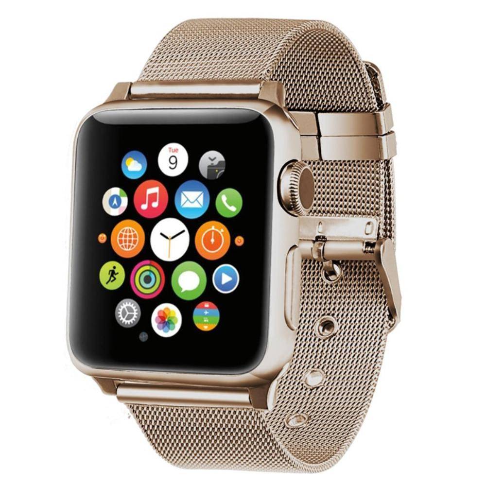 Apple Watch Series 10 42mm Armband i mesh, Guld