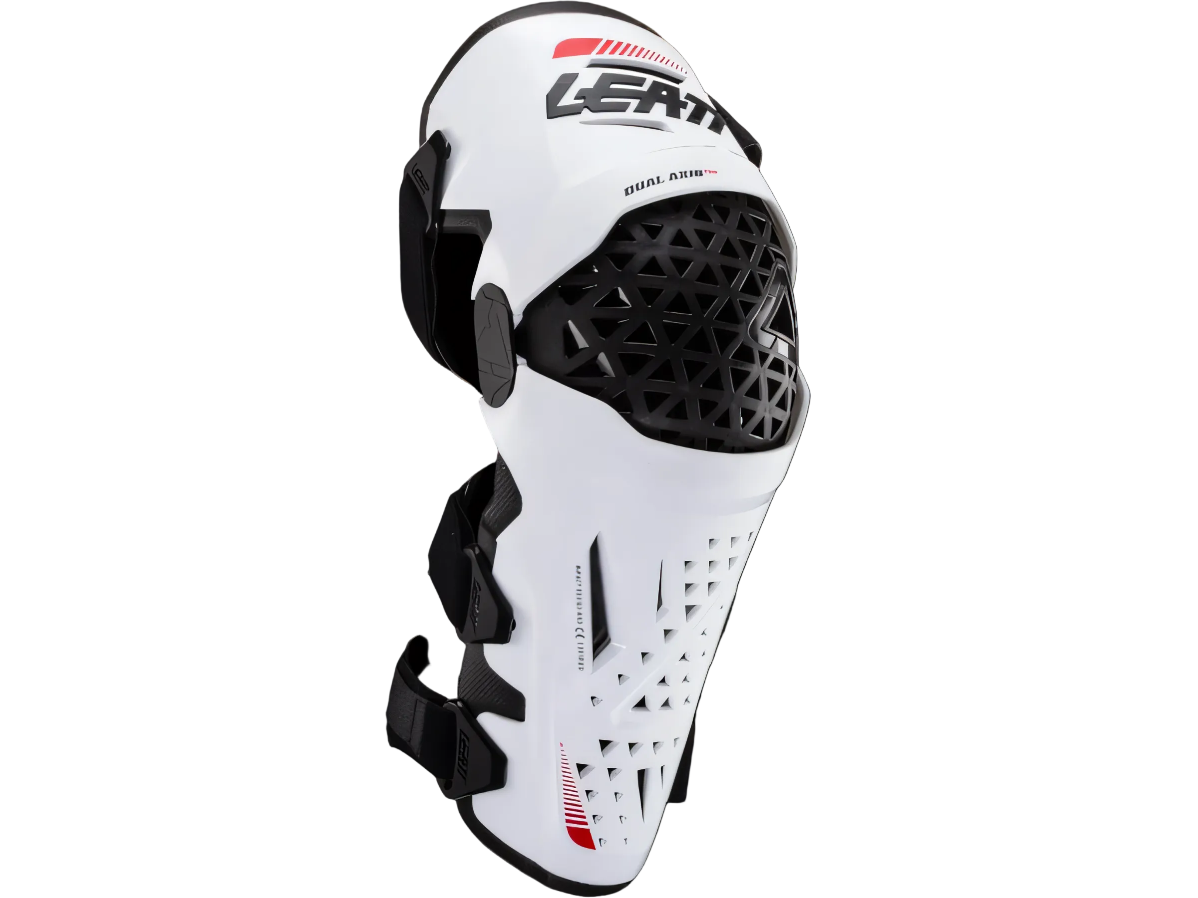 Leatt Dual Axis Pro Knæ og Skinnebensbeskytter 2026 - S/M / Hvid