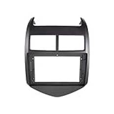 Vuzmode ABS 9-tums bil-dvd-ram O monteringsadapter Dash Trim Kits Facia Panel, for Chevrolet, AVEO SONIC 2011 12 13 1-2Din Kontrollpanel för fordonsstereo