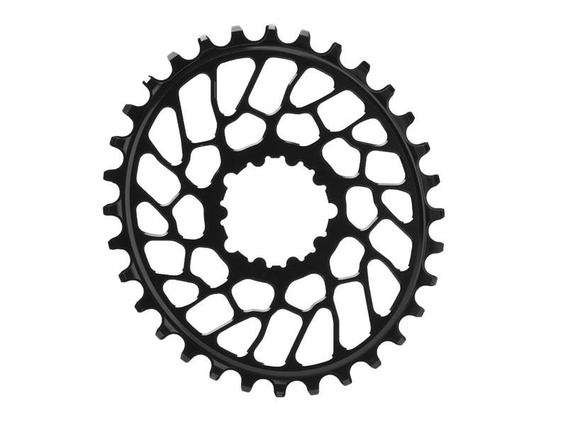 Absolute Black Drev 30T Oval Direkt montering BB30 - Svart