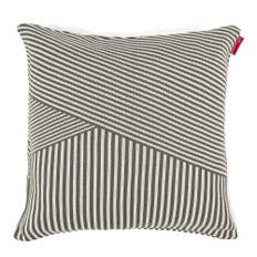 Kuddfodral XL 70 x 70cm - Stickad Rand Grön - Grön / Med innerkudde + 100 Kr
