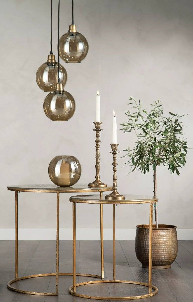 Lampa Glasklot Champagne