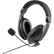 Q-LINK Justerbart headset med 3,5 mm Micro Jack