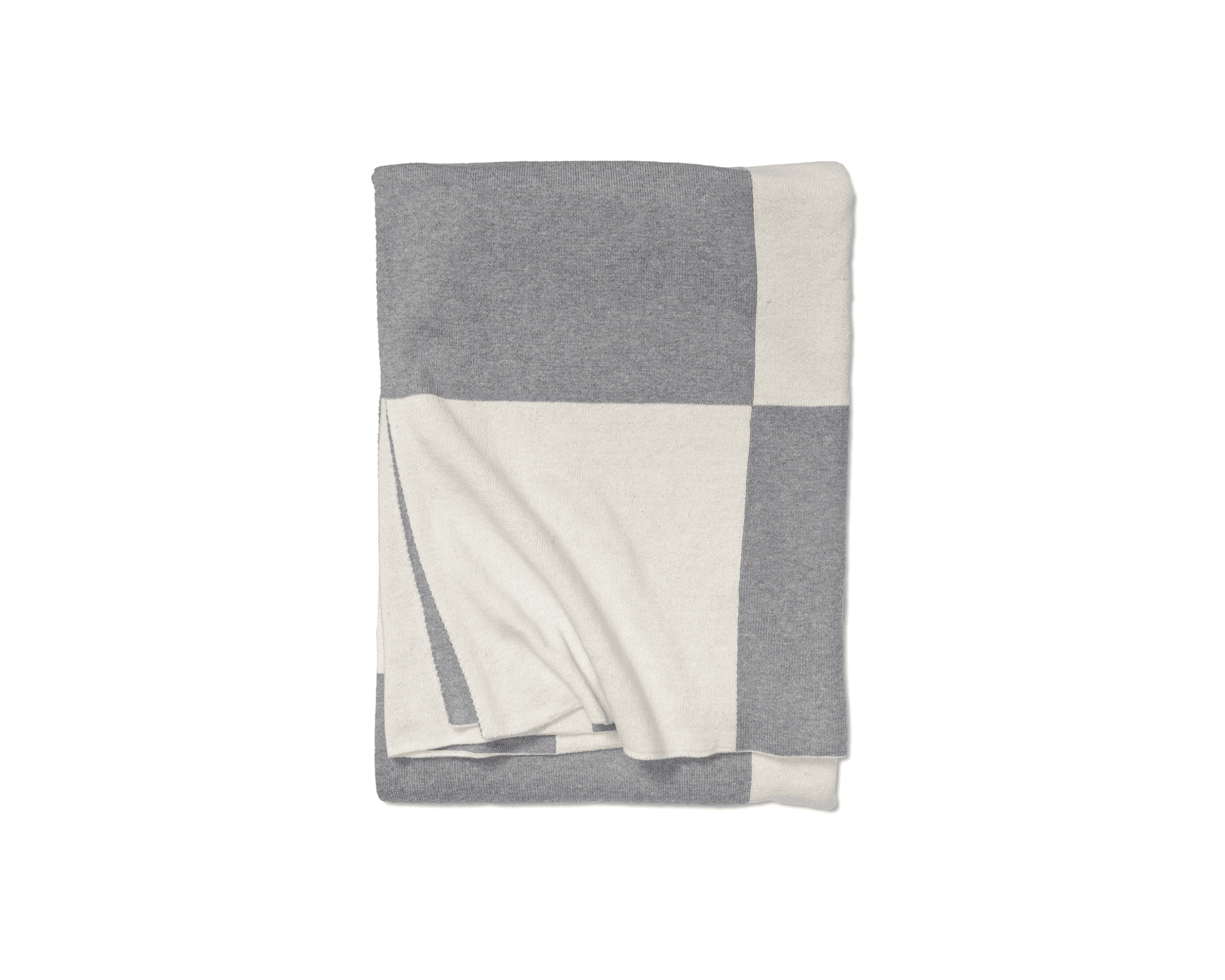 Classic Collection Pläd Square filt 130 x 170 cm grå