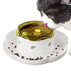 Dog Puzzle Feeder, Slow Feeding Bowl, Interactive Training Feeder, Push Feeding Bowl, Treat Dispenser Bowl, Boredom Relief Toy, Mental Puzzle Toys, Dog Slow Feeder, Puppy Puzzle Feeder, Slow Feeder Bo