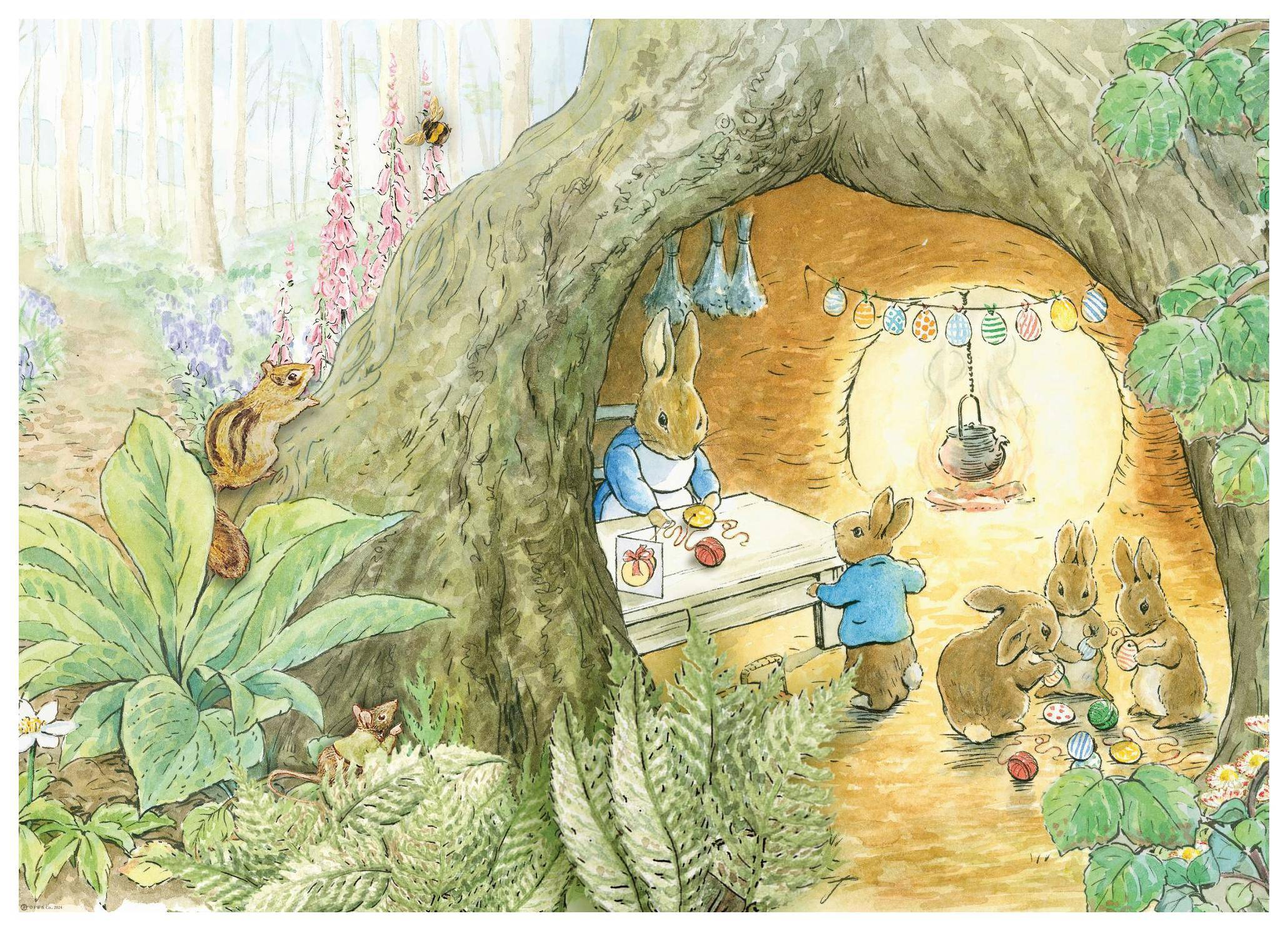 Peter Rabbit Family Poster (30x40 cm)