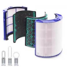 PRIMEBAG - Filter passend für Dyson Pure Cool Link Luftreiniger DP04 HP04 TP04 Turmventilator Ersatzfilter HEPA mit Aktivkohle, Ersatz für 968707-08 968708-08 969048-05 969048-03 969048-01
