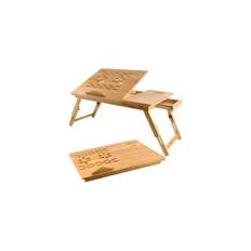 Justerbart bambus laptopbord med ventilation