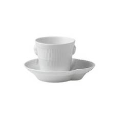White Elements espressokopp och fat, 10 cl