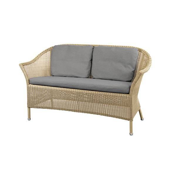 Cane-line Lansing 2-pers. sofa - Natur - Cane-line Natté (grey)