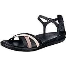 ECCO dam ecco simpil sandal Platt sandal, Svart Multicolor Black, 37 EU