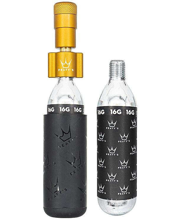 Peaty'S Kolsyrepump Holeshot Co2 Tyre Inflator Kolsyrepatron 2 X 16G + Munstycke Bourbon