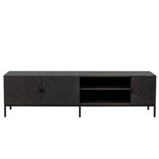 Nordic Home - Almina TV-Bänk Ek/Svart från Sleepo ((LxBxH): 180 x 45 x 50 cm)