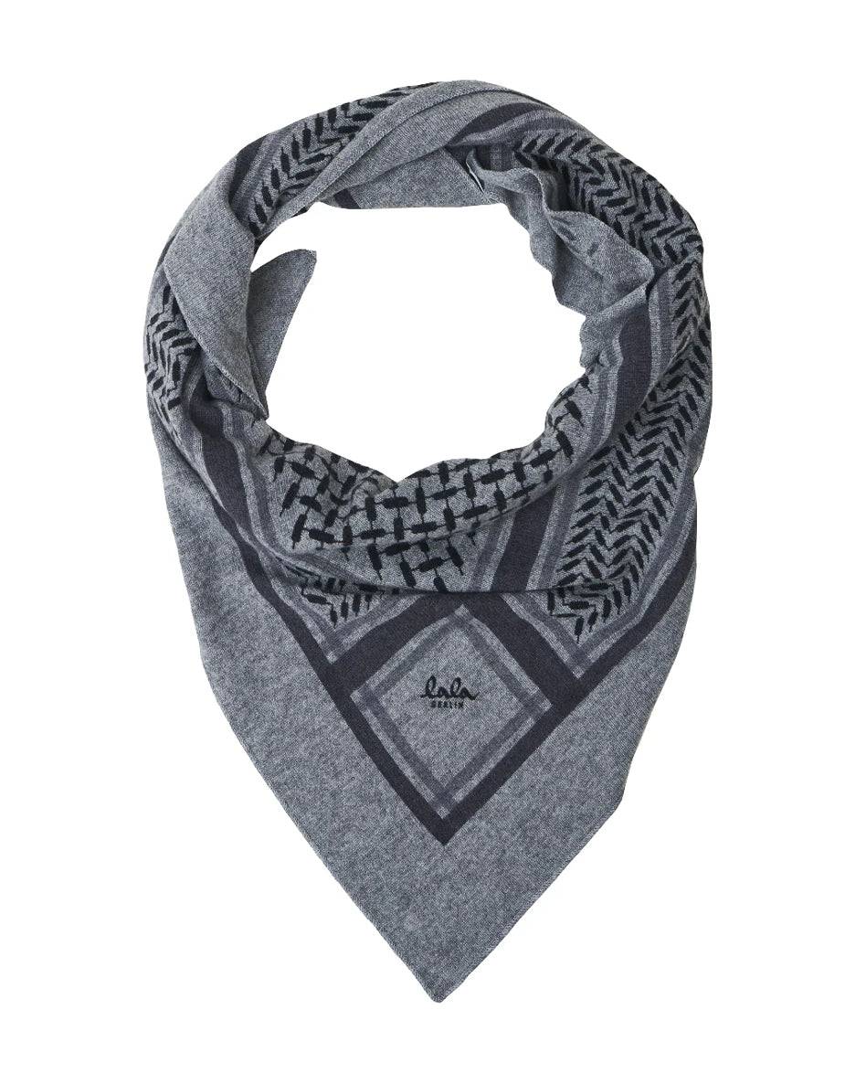 Lala Berlin | Tørklæde | Triangle Trinity Classic M, city/middlegrey melange
